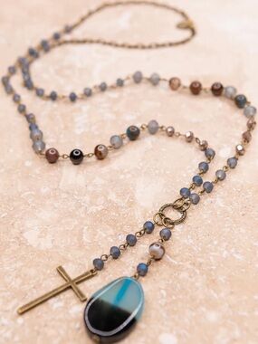 Tammy Necklace In Denim